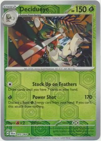 Shrouded Fable Decidueye #5/64 reverse holo